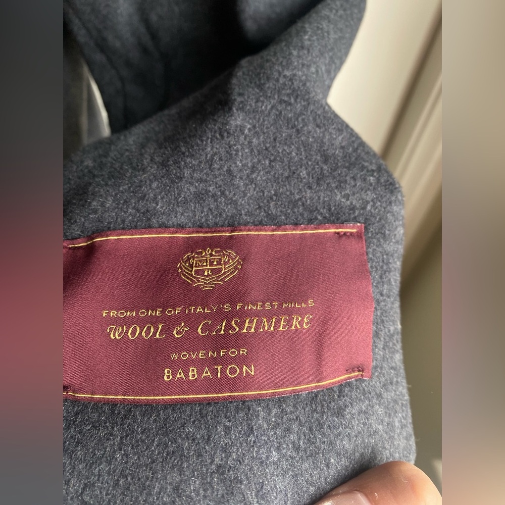 NEW Aritzia Babaton Wool Hooded Coat - Grey Size L - Picture 7 of 14